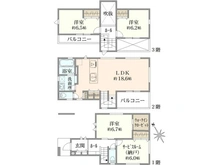 【東京都/府中市白糸台】白糸台1期1号棟 間取り図