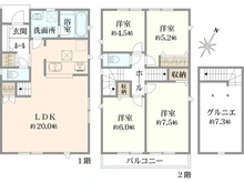 【東京都/府中市日新町】府中市日新町第11 5号棟 間取り図