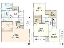 【東京都/日野市大字上田】日野市上田 1号棟 間取り図