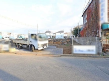 【東京都/府中市住吉町】府中市住吉町3丁目 D号棟 建築中の外観：全7棟・写真中央