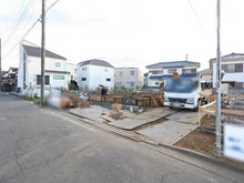 【東京都/府中市住吉町】府中市住吉町3丁目 F号棟 建築中の外観：全7棟・写真中央