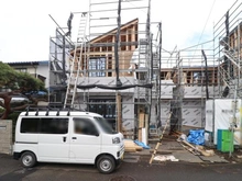 【東京都/調布市八雲台】調布市八雲台1期 1号棟 建築中の外観