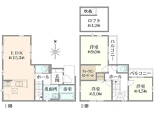【東京都/三鷹市大沢】三鷹市大沢13期 1号棟 間取り図
