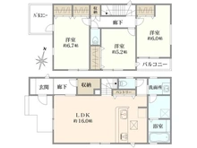 【東京都/八王子市北野町】八王子市北野町新築戸建て(3号棟) 間取り図