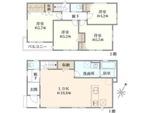 【東京都/八王子市北野町】八王子市北野町新築戸建て(5号棟) 間取り図