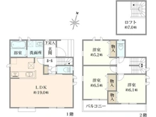 【東京都/府中市浅間町】浅間町4丁目　B号棟 間取り図