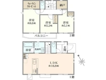 【東京都/府中市南町】府中市南町1期2号棟 間取り図