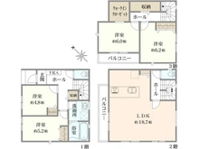 【東京都/立川市高松町】立川市高松町1丁目1期　新築戸建て 間取り図