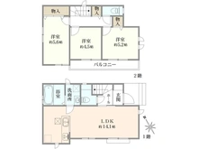 【東京都/調布市東つつじケ丘】東つつじヶ丘3丁目42番新築分譲住宅A号棟 間取り図