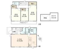 【東京都/狛江市中和泉】中和泉5丁目新築分譲戸建てA号棟 間取り図