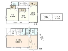 【東京都/狛江市中和泉】中和泉5丁目新築分譲戸建てC号棟 間取り図
