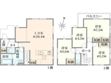 【東京都/多摩市一ノ宮】多摩市一ノ宮4丁目戸建 間取り図