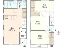 【東京都/調布市入間町】調布市入間町3丁目　新築戸建　1号棟 間取り図