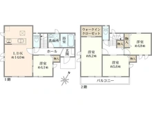 【東京都/国立市谷保】国立谷保7丁目　新築戸建　A号棟 間取り図