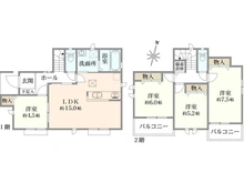 【東京都/国立市谷保】国立谷保7丁目　新築戸建　E号棟 間取り図