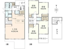 【東京都/日野市西平山】日野市西平山3丁目1期　3号棟 間取り図