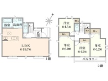 【東京都/府中市南町】府中市南町6丁目　新築戸建　B号棟 間取り図