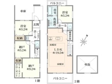 【東京都/世田谷区北烏山】世田谷区北烏山7期 2号棟 間取り図