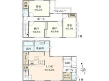 【東京都/府中市天神町】府中市天神町1丁目新築戸建　2号棟 間取り図