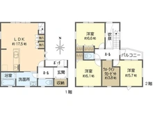 【神奈川県/横浜市戸塚区戸塚町】戸塚区戸塚町　新築戸建　全1棟 間取り図