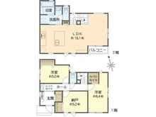 【神奈川県/横浜市保土ケ谷区今井町】保土ヶ谷区今井町　新築戸建　2号棟/全2棟 間取り図