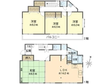 【神奈川県/横浜市泉区中田南】泉区中田南5丁目　中古戸建 間取り図