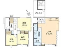 【神奈川県/横浜市神奈川区神之木台】神奈川区神之木台II　新築戸建　全1棟 間取り図
