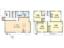 【神奈川県/横浜市戸塚区柏尾町】戸塚区柏尾町　新築戸建　C号棟／全3棟 間取り図