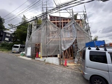 【神奈川県/横浜市戸塚区下倉田町】戸塚区下倉田町　新築戸建 建築中の外観