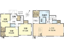 【神奈川県/横浜市戸塚区下倉田町】戸塚区下倉田町　新築戸建 間取り図