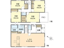 【神奈川県/横浜市港南区日限山】港南区日限山1丁目　新築戸建　3号棟/全3棟 間取り図