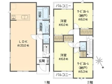 【神奈川県/横浜市戸塚区汲沢】戸塚区汲沢5丁目　新築戸建　1号棟/全4棟 間取り図