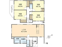 【神奈川県/横浜市戸塚区汲沢】戸塚区汲沢5丁目　新築戸建　3号棟/全4棟 間取り図