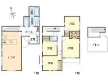 【神奈川県/横浜市戸塚区上矢部町】戸塚区上矢部町　新築戸建て　2号棟/全5棟 間取り図