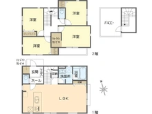【神奈川県/横浜市戸塚区上矢部町】戸塚区上矢部町　新築戸建て　3号棟/全5棟 間取り図