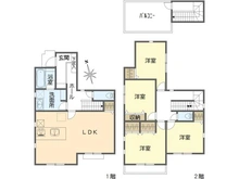 【神奈川県/横浜市戸塚区上矢部町】戸塚区上矢部町　新築戸建て　4号棟/全5棟 間取り図