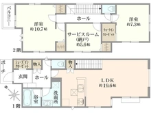 【神奈川県/大和市福田】大和市福田2丁目　新築戸建　3号棟/全7棟 間取り図