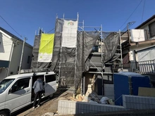 【神奈川県/横浜市戸塚区汲沢】戸塚区汲沢4丁目　新築戸建 建築中の外観