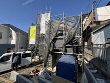 【神奈川県/横浜市戸塚区汲沢】戸塚区汲沢4丁目　新築戸建 建築中の外観