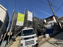 【神奈川県/横浜市戸塚区汲沢】戸塚区汲沢4丁目　新築戸建 建築中の外観