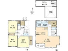 【神奈川県/茅ヶ崎市香川】茅ヶ崎市香川5丁目　新築戸建　1号棟/全10棟 間取り図