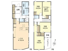 【神奈川県/横浜市戸塚区戸塚町】戸塚区戸塚町　新築戸建 3号棟/全3棟 間取り図