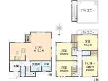 【神奈川県/横浜市泉区中田南】泉区中田南5丁目　新築戸建　4号棟/全7棟 間取り図
