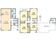 【神奈川県/横浜市泉区中田南】泉区中田南5丁目　新築戸建　5号棟/全7棟 間取り図