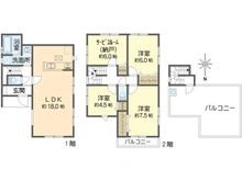 【神奈川県/横浜市泉区中田南】泉区中田南5丁目　新築戸建　7号棟/全7棟 間取り図