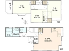 【神奈川県/横浜市戸塚区名瀬町】戸塚区名瀬町　戸建 間取り図