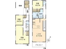 【神奈川県/横浜市戸塚区戸塚町】戸塚区戸塚町　新築戸建　2号棟/全2棟 間取り図