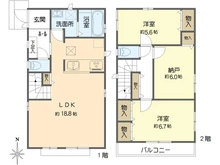 【大阪府/箕面市今宮】箕面今宮4丁目　戸建て 間取り図