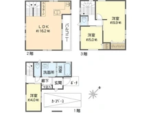 【大阪府/吹田市吹東町】吹田市吹東町　新築戸建て 間取り図