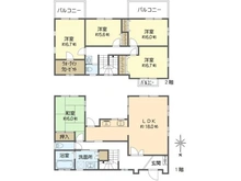 【大阪府/箕面市外院】箕面市外院　中古戸建 間取り図